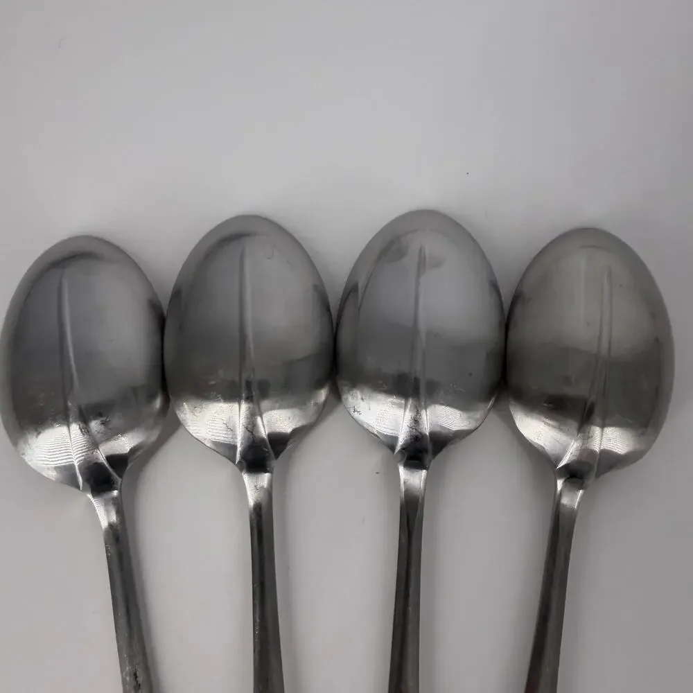 4X Tbsp Cooper Bros QUEEN ANNE Stainless Table Spoons England